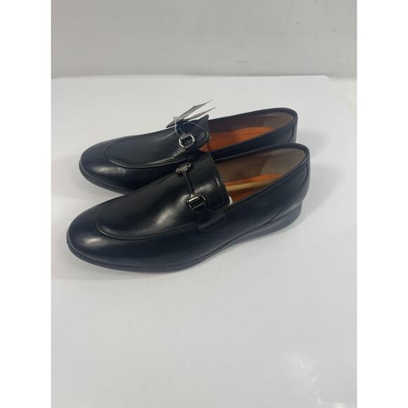 Thomas & Vine Burns Bit Shoes Men\'s Size 10.5 Black Slip On Loafers Dress New main image 11